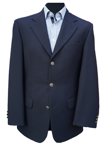 Navy Blue Single Breasted Blazer